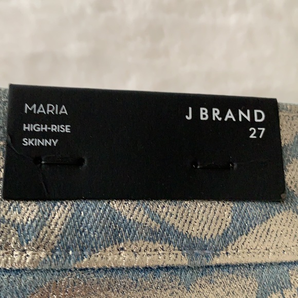 🌟NWT J BRAND MARIA JEANS IN BAROQUE FOIL - Picture 8 of 15